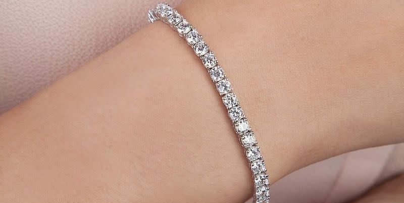 cubic zirconia tennis bracelet