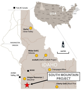 Location of South Mountain Project