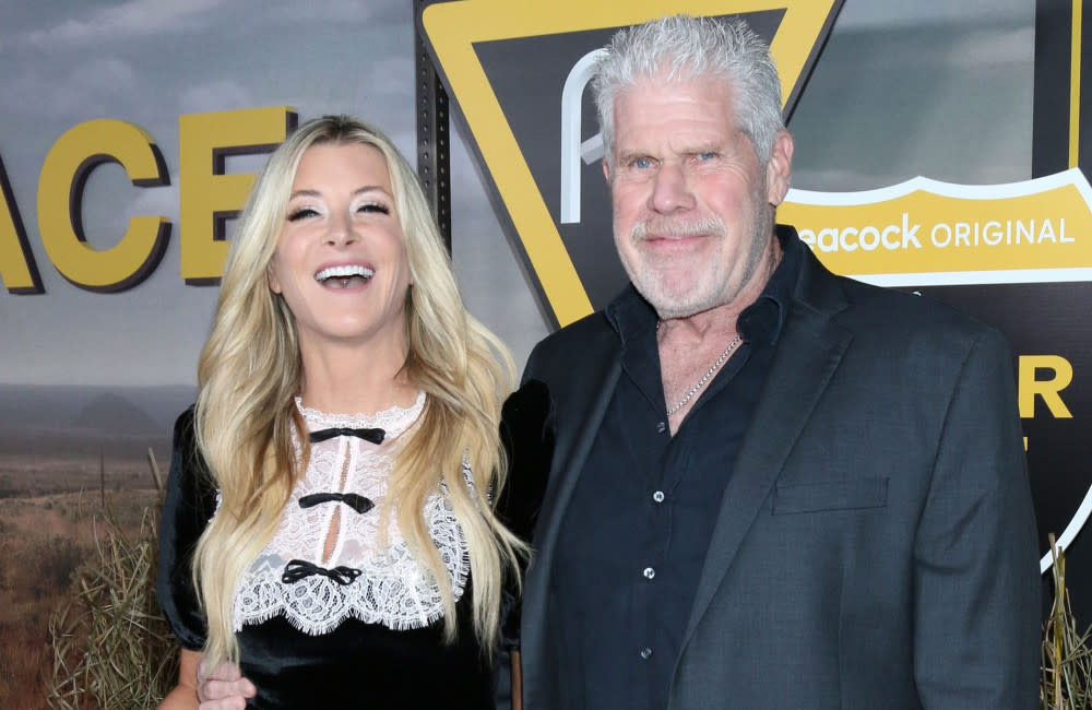 Allison Dunbar and Ron Perlman at the Poker Face premiere credit:Bang Showbiz