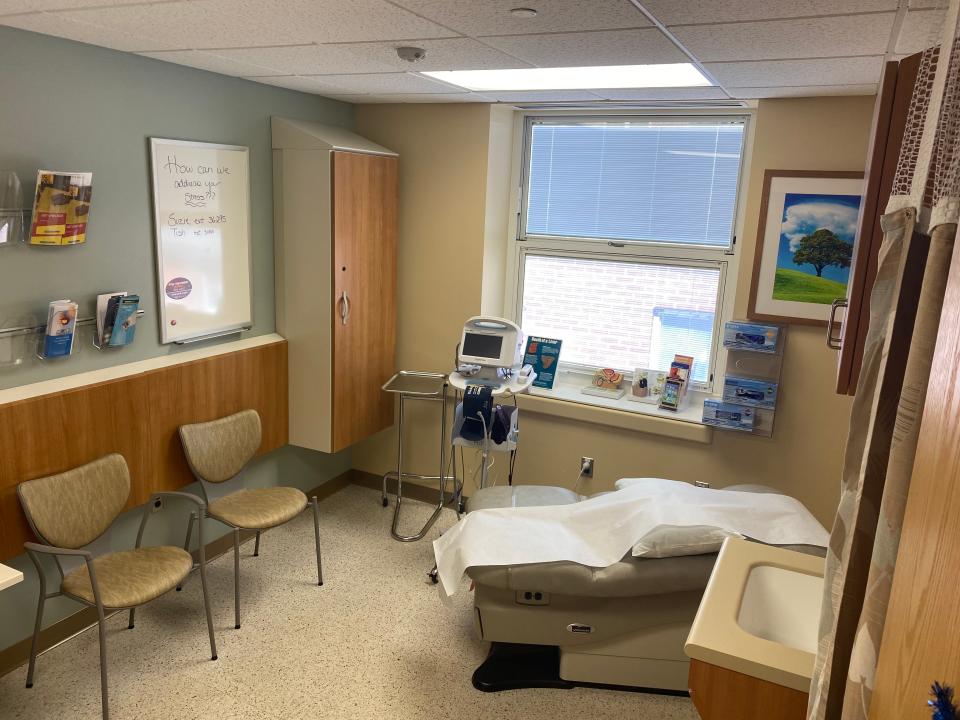 An inpatient room at the Battle Creek Veterans Affairs Medical Center in Bedford Township is pictured on Monday, Aug. 1, 2022.