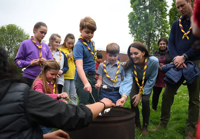 DANIEL LEAL/POOL/AFP via Getty Images Princess Charlotte, Prince George, Prince Louis and Kate Middleton in May 2023