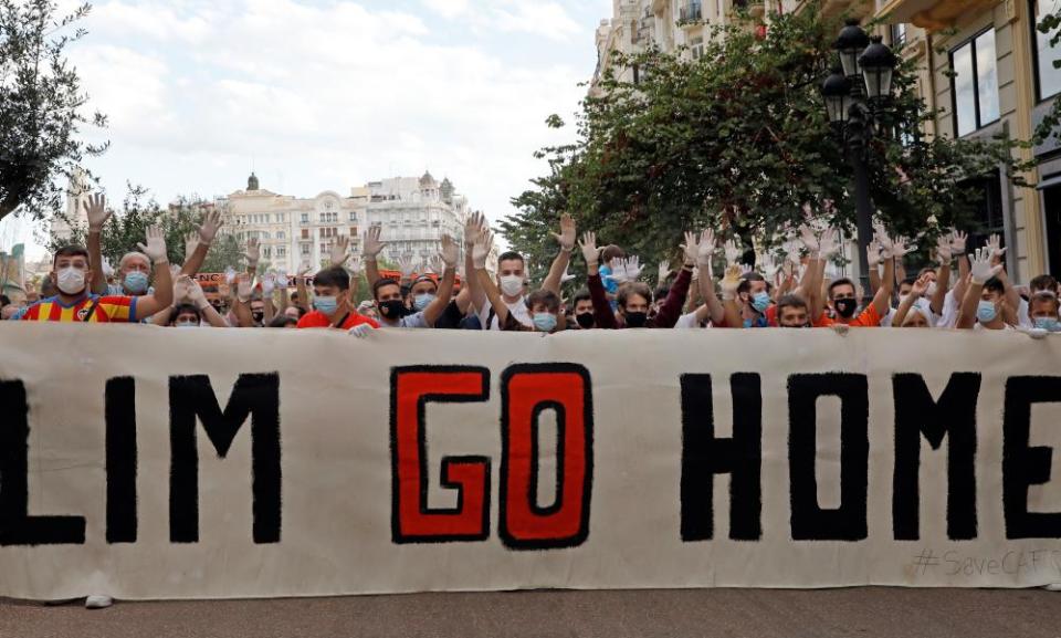 Peter Lim has faced numerous protests from Valencia fans.