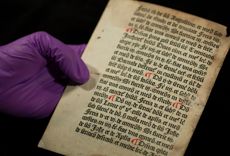 The text dates back to the 1470s (Picture: PA)