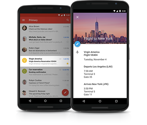 Google Calendar app on Android smartphones