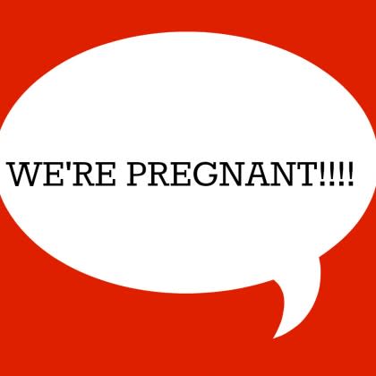 We're pregnant!