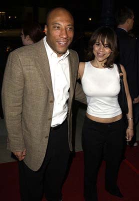 Byron Allen and Rosie Perez at the LA premiere of Lions Gate's Confidence