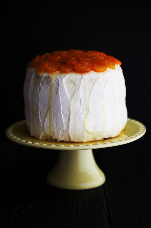 Parsnip Cake with Candied Kumquats