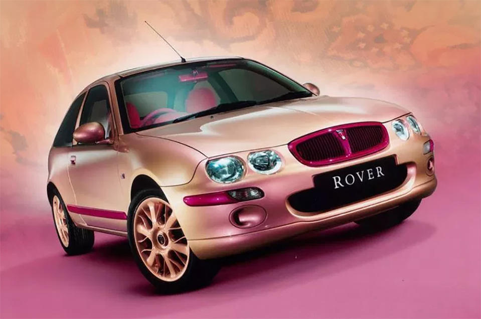 <p>An array of people got paid to be a part of this ridiculous project, not least of all British fashion designer Matthew Williamson. From the too-much-is-not-enough school of design, the Rover 25 Art Car featured lashings of pink and gold both outside and in. The exterior was relatively restrained compared... </p>