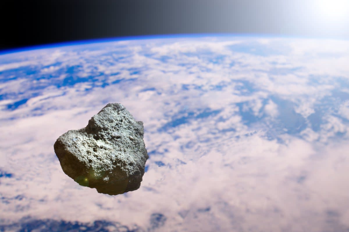 Concepción artística de un asteroide cercano a la Tierra (Getty Images/iStockphoto)