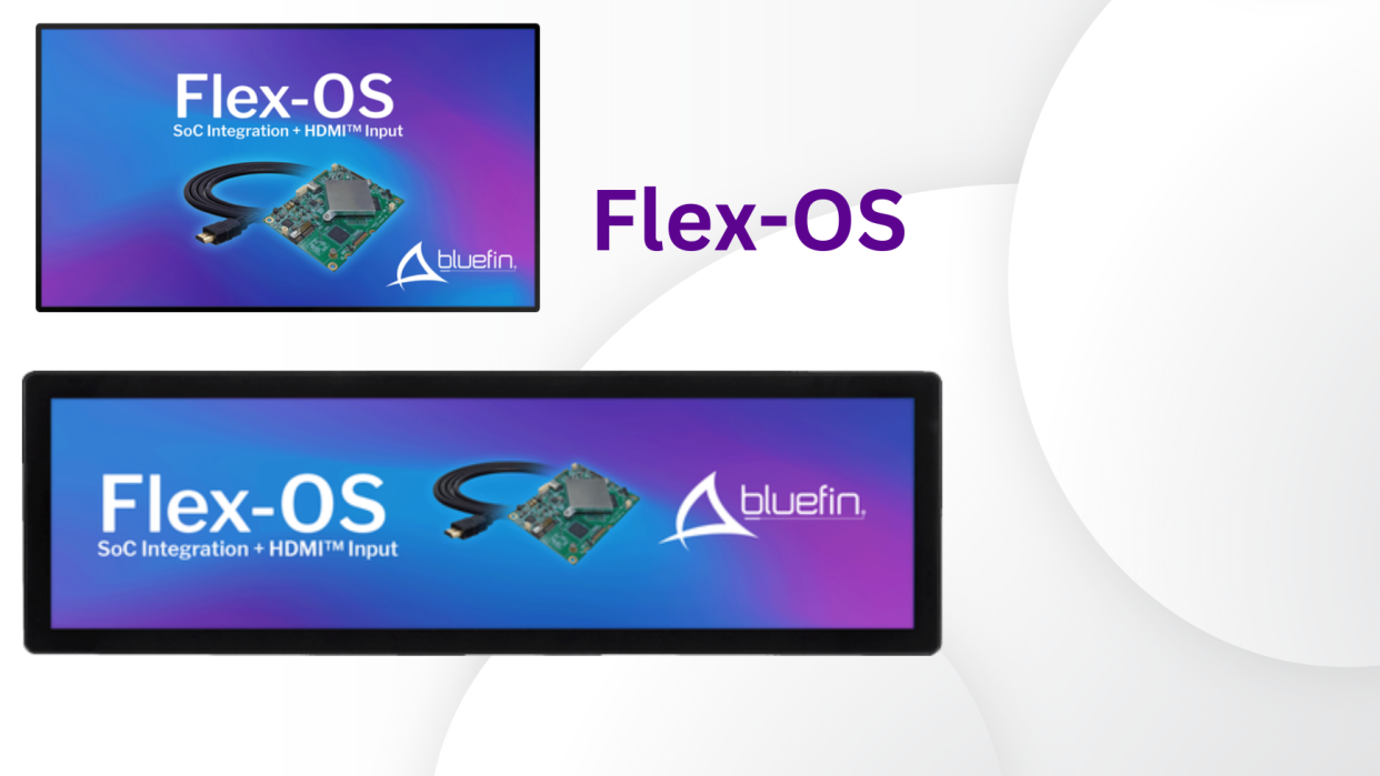  The new Bluefin display series for digital signage. . 