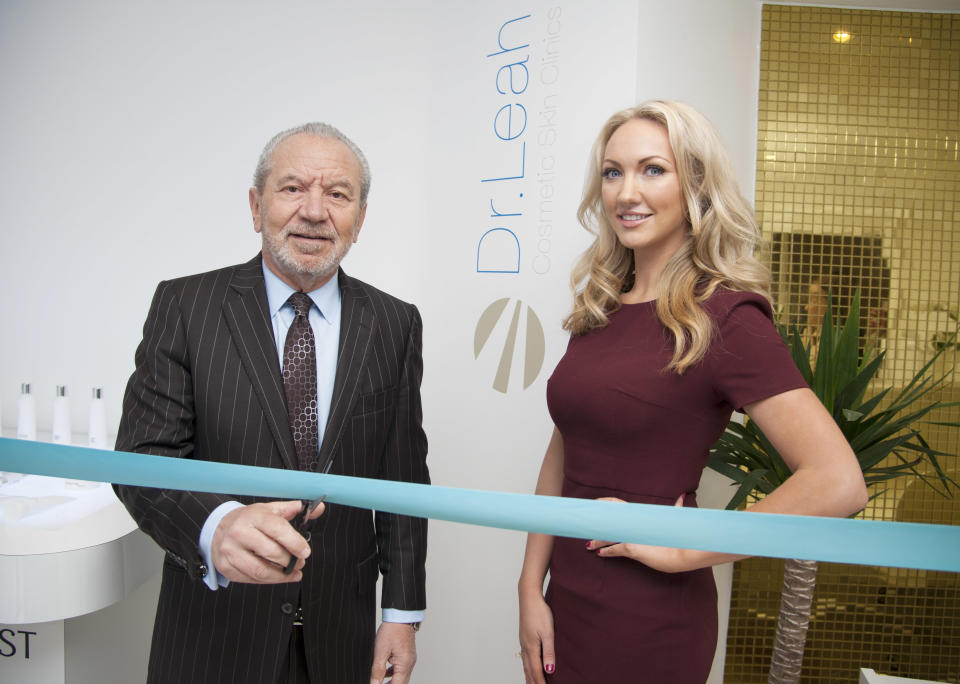 Lord Sugar and Dr Leah Totton