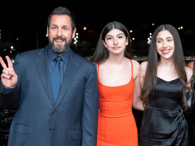 Marc Piasecki/WireImage Adam Sandler with daughters Sunny and Sadie