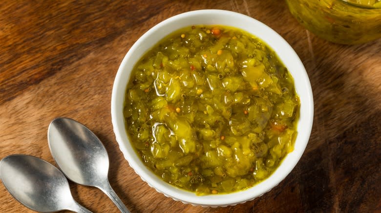 homemade sweet pickle relish