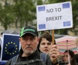 Pro-European Union protestors gather in Trafalgar Square, London, Britain, June 28, 2016. REUTERS/Paul Hackett