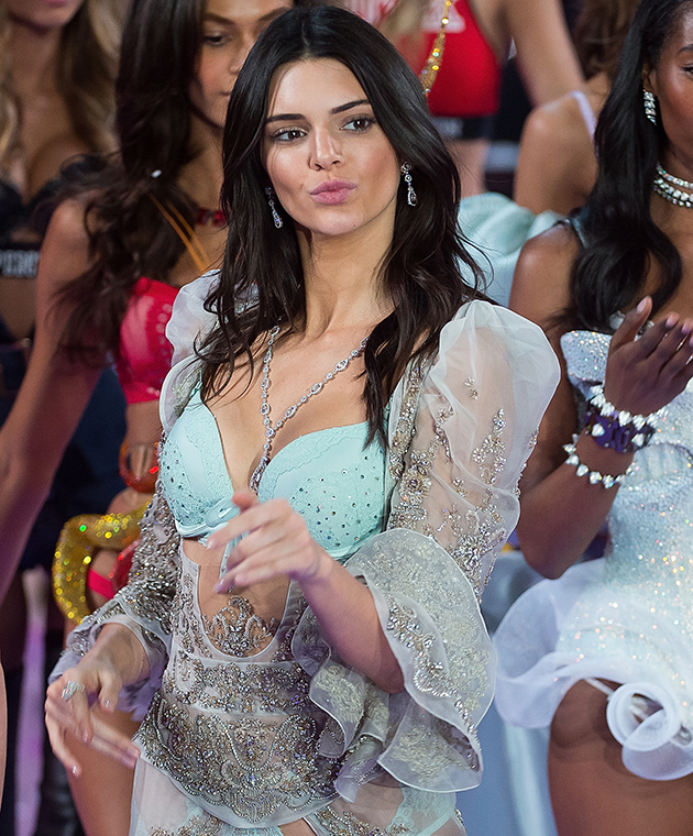 Kendall Jenner walked on the Victoria's Secret runway on Wednesday.