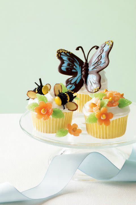 Morphos Butterflies Cupcakes