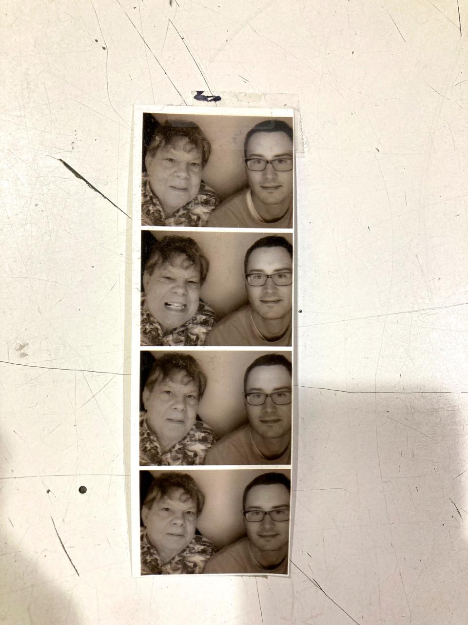 Marvin Yagoda, the founder of Marvin's Marvelous Mechanical Museum in Farmington Hills, with Andrew Rosenfeld, 42, the general manager, in a photo taken in one of their photo booths at the museum in 2013.