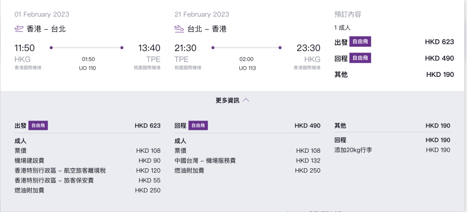 機票優惠｜HK Express台灣機票$108起！1月28日晚前搶平機票台北、台中、高雄適用