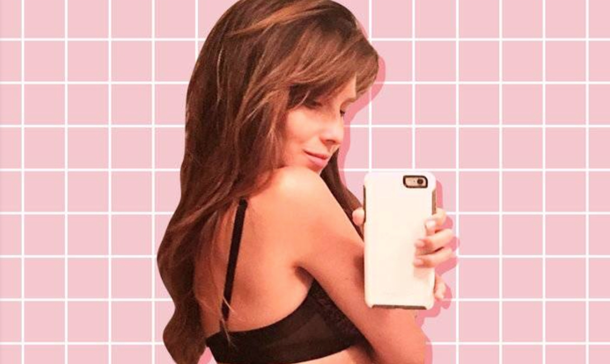 Hilaria Baldwin gave birth to her fourth child just days before posting the selfie. [Photo: Instagram/Hilaria Baldwin]