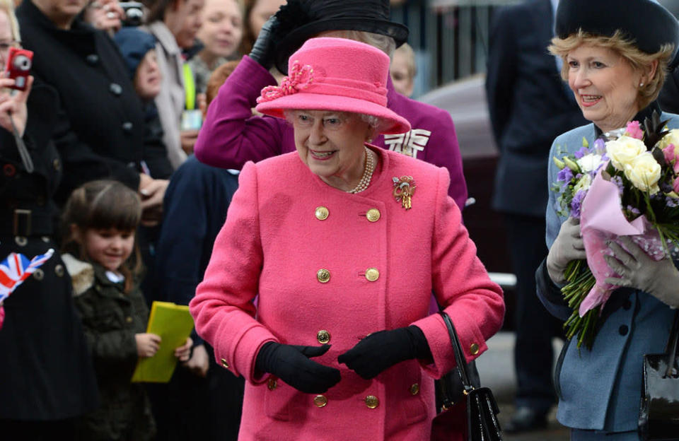 Queen Elizabeth is minimising social contact credit:Bang Showbiz