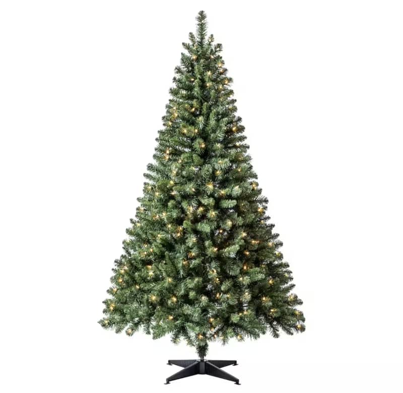 Pre-Lit Windham Spruce Artificial Christmas Tree, 6'