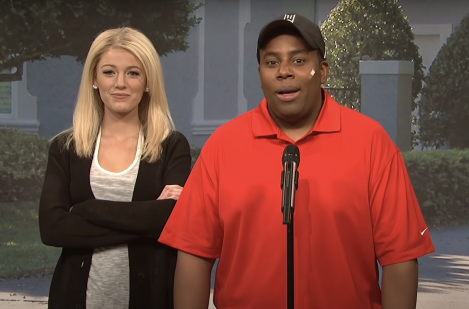 Screenshot from an "SNL" sketch