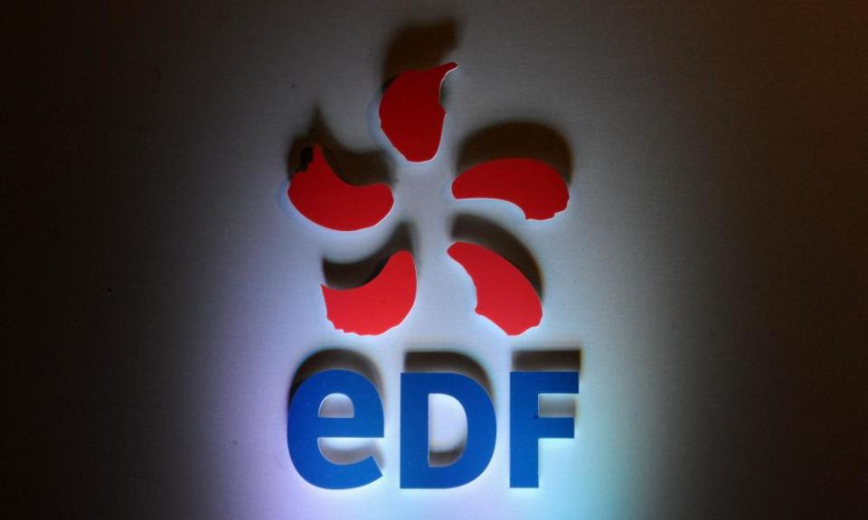 EDF logo in shadows