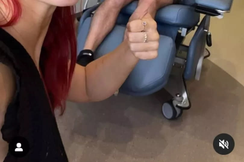 Dianne was able to support her dad in person during his treatment -Credit:Dianne Buswell Instagram