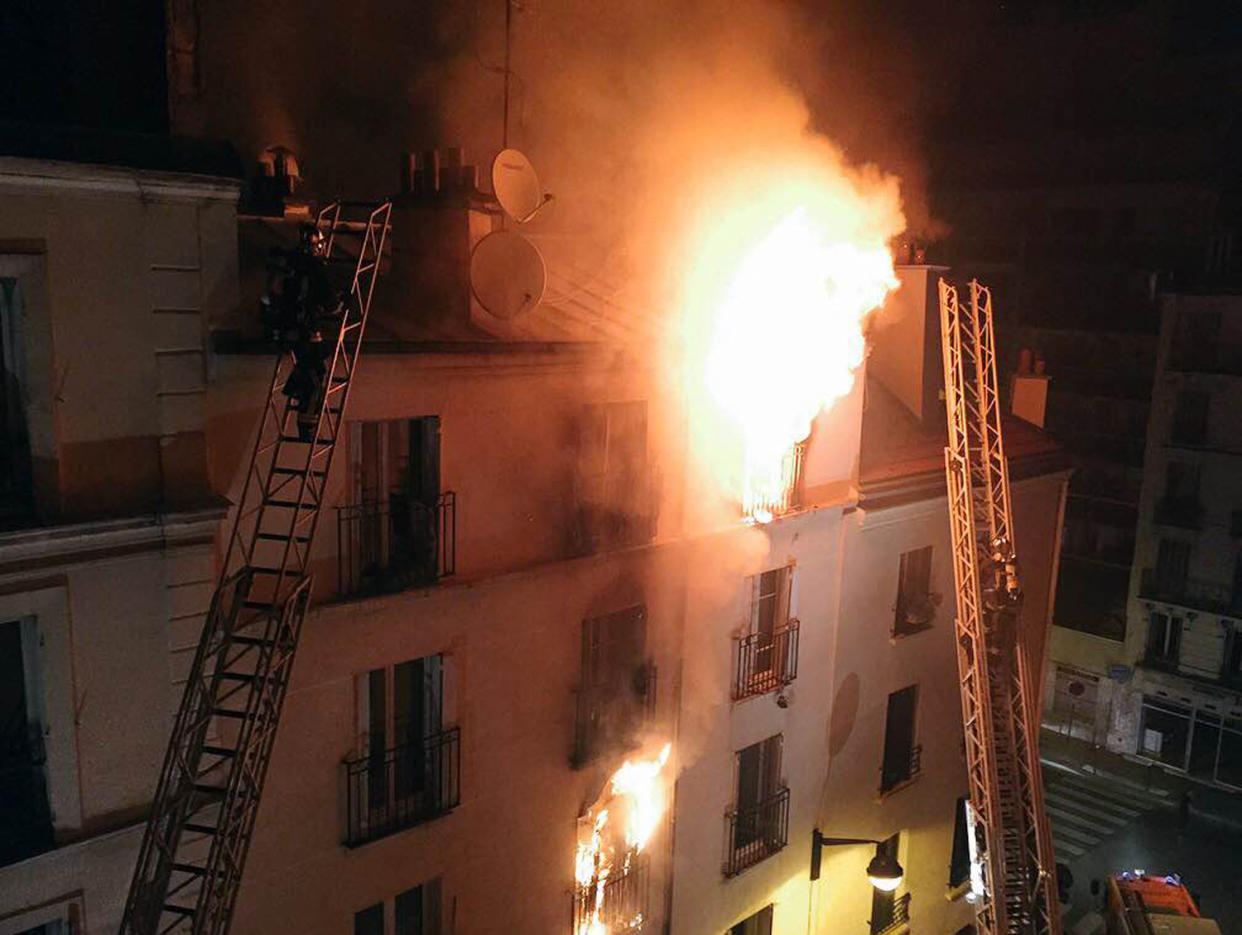 L'incendie de la rue Myrha, à Paris en septembre 2015 a fait 8 morts. (Photo NORMAN GRANDJEAN / AFP)