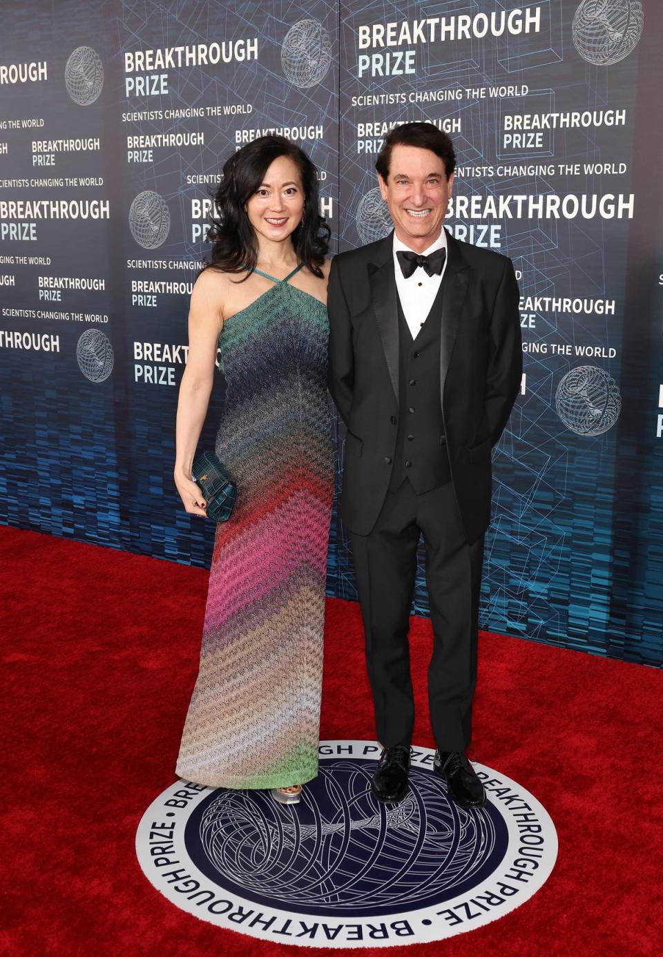 Angela Chao and Jim Breyer arrive at the Ninth Breakthrough Prize Ceremony at Academy Museum of Motion Pictures on April 15, 2023 in Los Angeles, California (Getty Images for Breakthrough Pr)