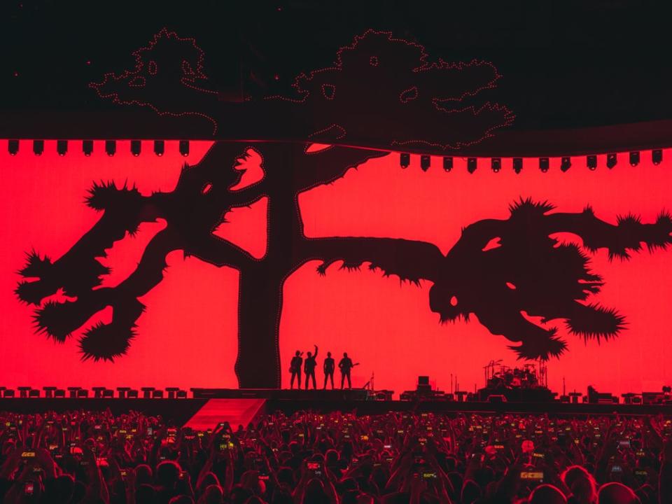 U2 during their 2017 Joshua Tree tour (Danny North)