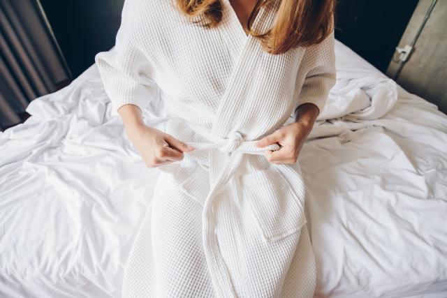 Warm White Cozy Robe - [Consumer]Bella Sleep + Spa