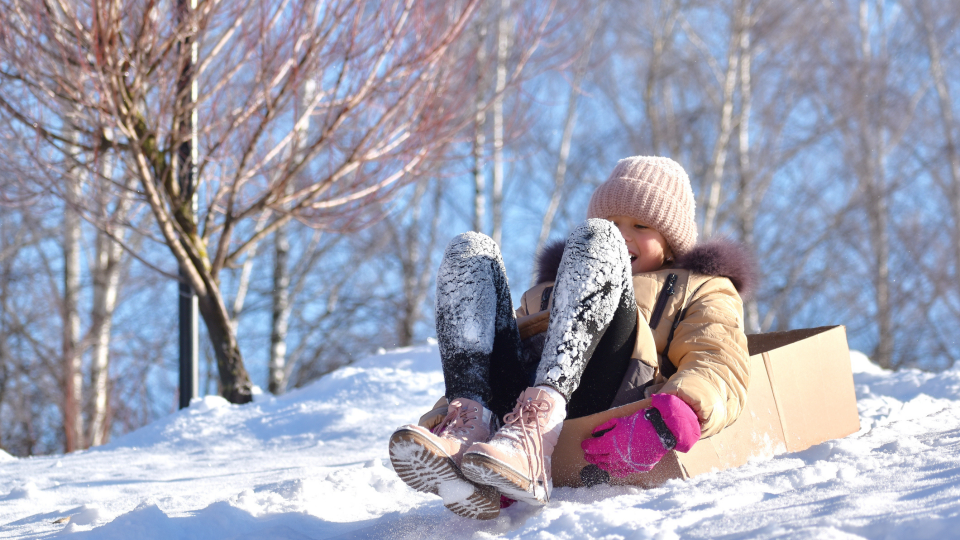 You can have fun on a snow day, even if you don't have all the snow gear.