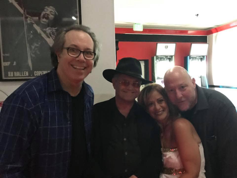 Marty Ross, Micky Dolenz, Jodi Ritzen, and Dino Kovas. (Photo courtesy of Jodi Ritzen)