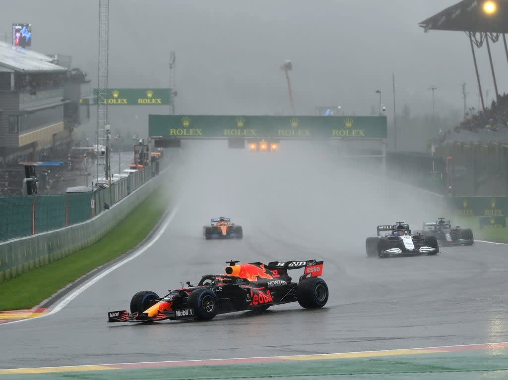 The 2021 Belgian Grand Prix was abandoned after three laps due to heavy rain  (Getty Images)