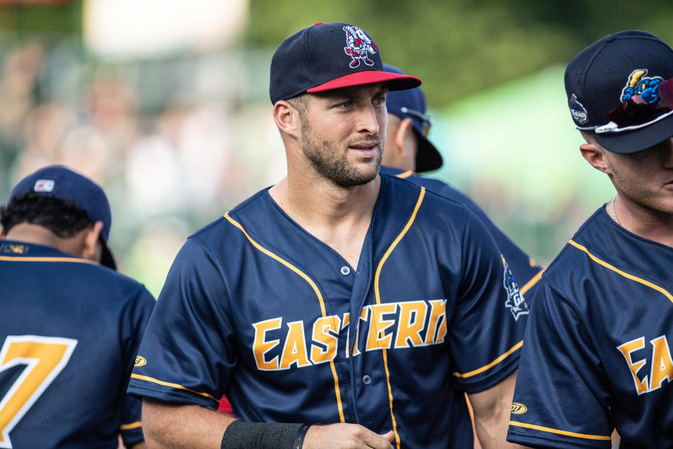 Whether or not Tim Tebow has value on the field, Mets GM and Tebow’s former agent <span>Brodie Van Wagenen realizes he has value for the franchise. (Getty)</span>