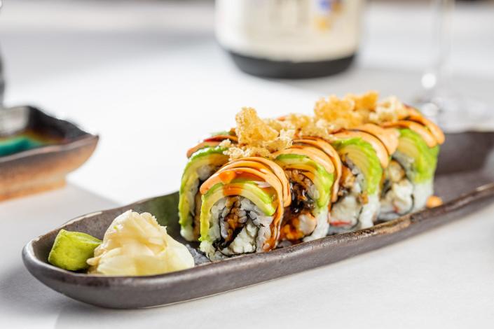 The Yukata sushi roll at LoLa 41 bistro in Palm Beach.