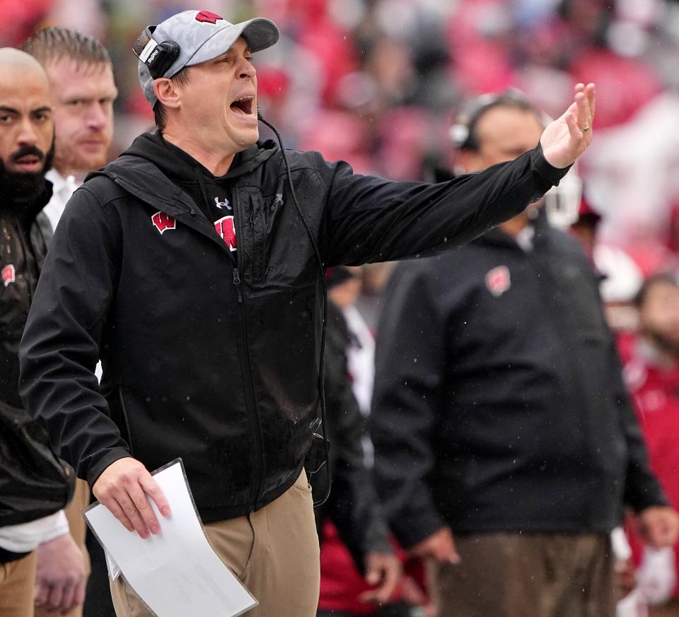 Jim Leonhard was both defensive coordinator and interim head coach last season for the Badgers. He is now on Illinois' coaching staff.