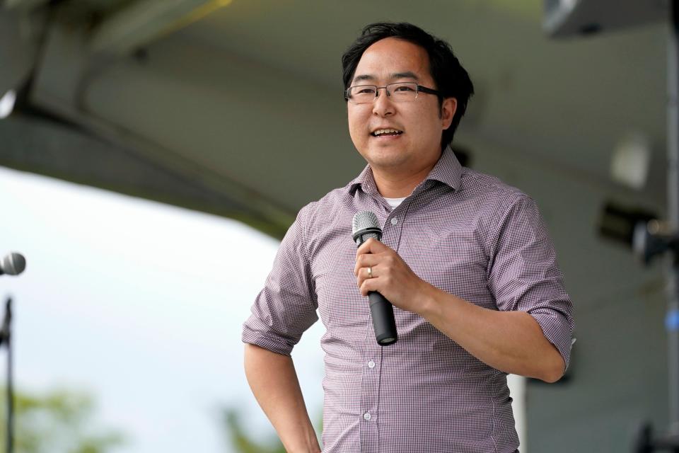 Rep. Andy Kim in a file photo from May 2021.