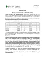 Denison Announces Results of Shareholder Meeting (CNW Group/Denison Mines Corp.)