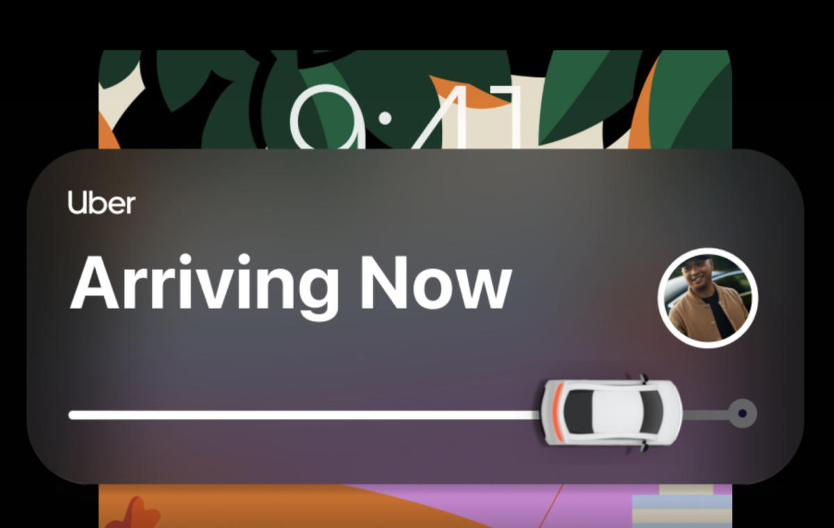 Uber puts a ride tracker on the iPhone lock screen - engadget.com