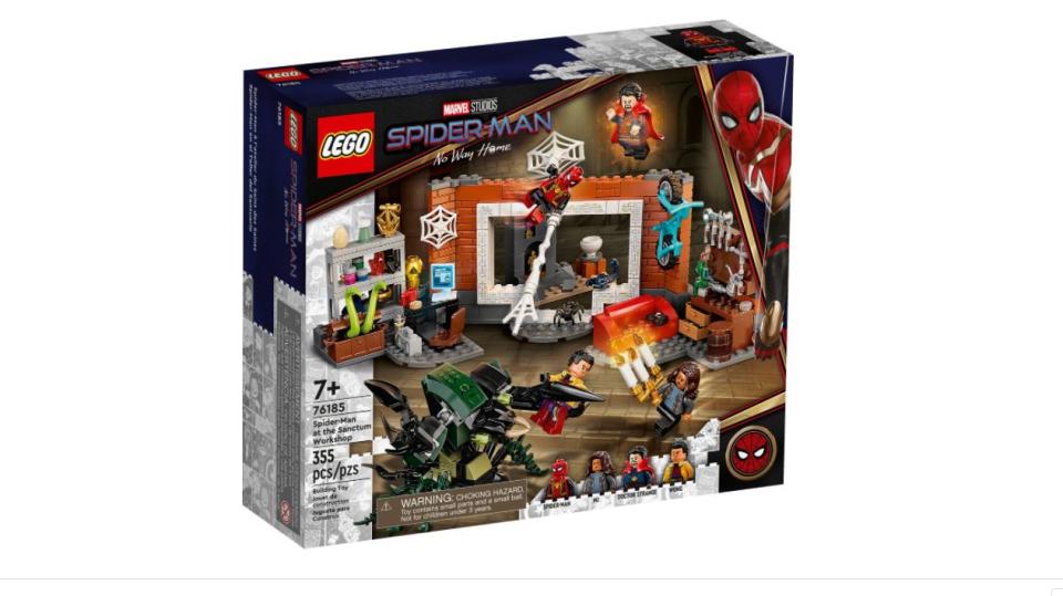 Front box art for LEGO's Spider-Man: No Way Home set of Doctor Strange's Sanctum.