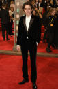 Wearing a Saint Laurent velvet jacket. <em>[Photo: Getty]</em>