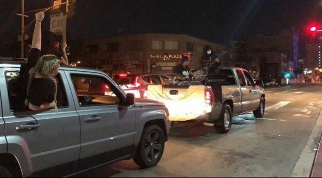 The Pico-Rivera punk band Vandalize hits the streets for the Black Lives Matter protests in DTLA.