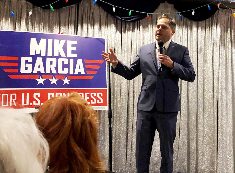 Republican Mike Garcia flipped the congressional seat vacated by former Rep. Katie Hill (D-Calif.) (Photo: Michael Blood/Associated Press)