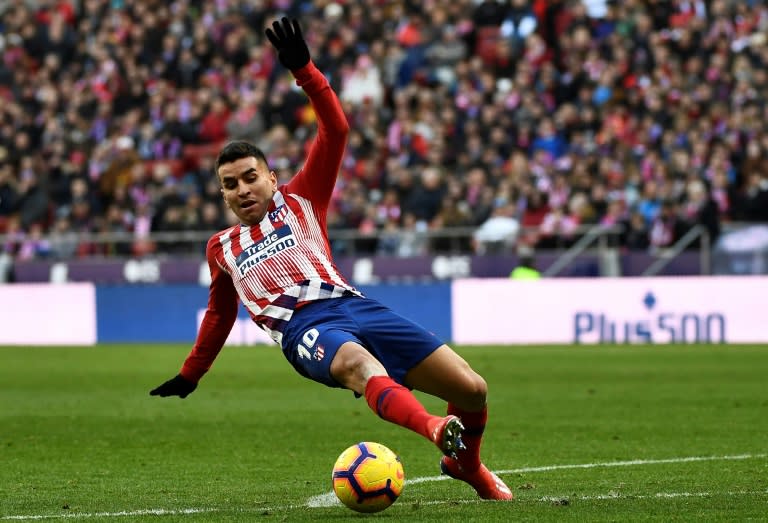 Angel Correa struck the post after half-time
