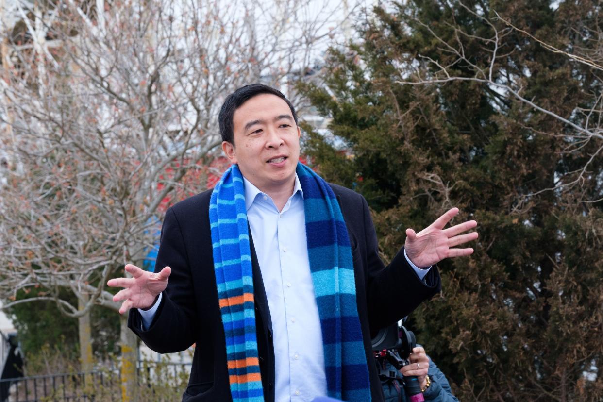 New York City mayoral candidate Andrew Yang