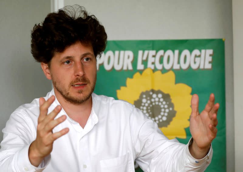 FILE PHOTO: French ecologist party Europe Ecologie Les Verts (EELV) national secretary Julien Bayou