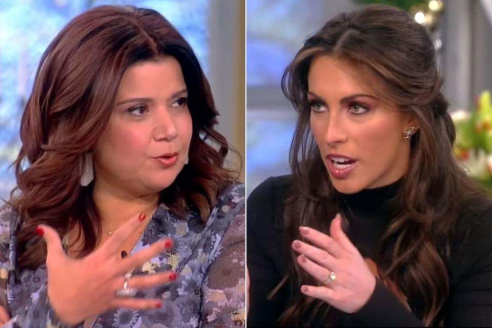 'The View' cohosts Ana Navarro and Alyssa Farah Griffin spar on live TV