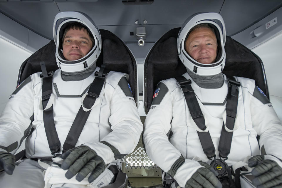 Nasa astronauts Bob Behnken and Doug Hurley 